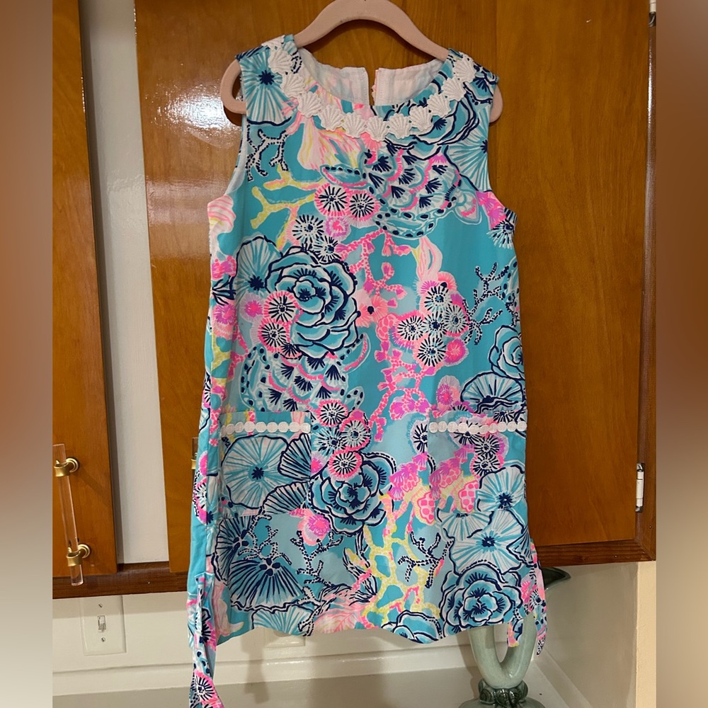 Lily Pulitzer Once Upon A Tide Shift Dress Sz 8